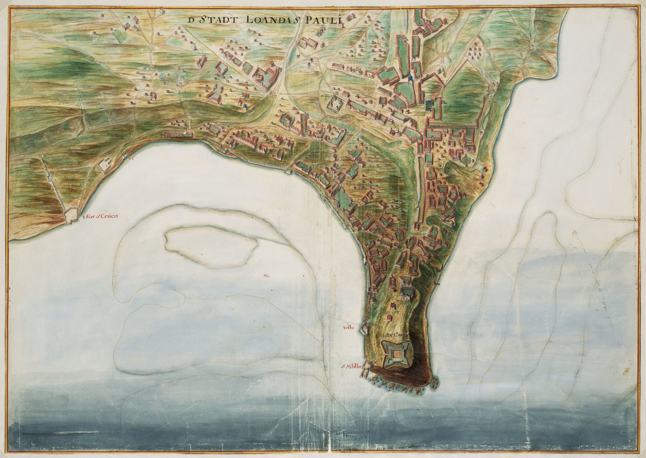 Johannes Vingboons view of Luanda 1665