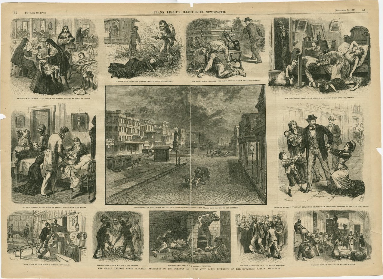 Frank Leslie's Illustrated Newspaper, The Great Yellow Fever Scourge, 1878