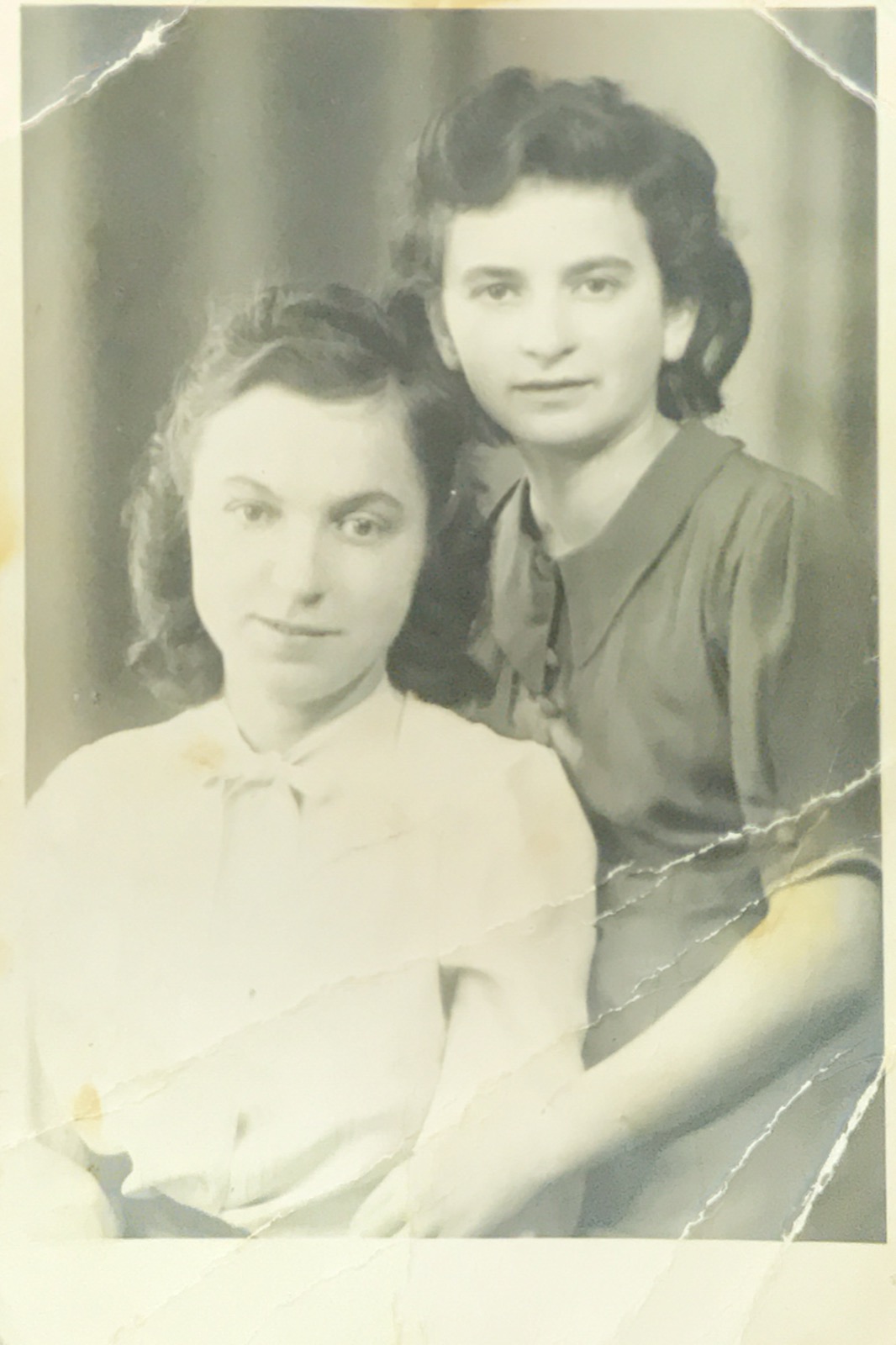 Elka and Hildegard, shortly after the war